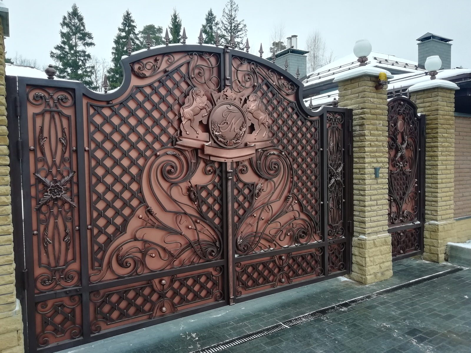Кованые ворота Юрлово