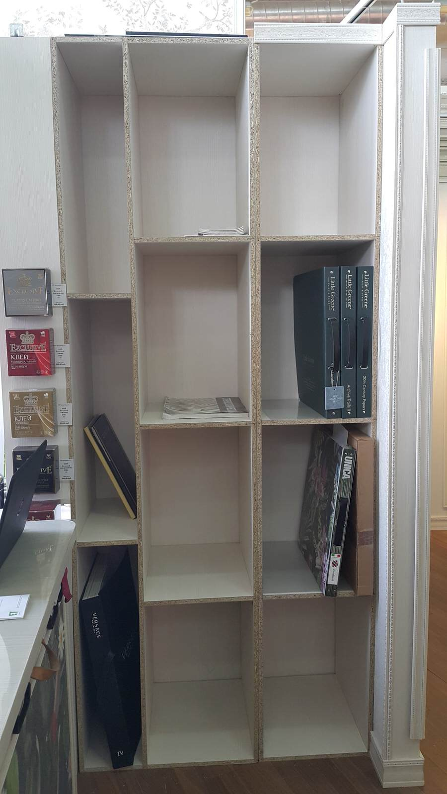 Текстильные двери-купе для выставки в ТЦ Мебель Вуд