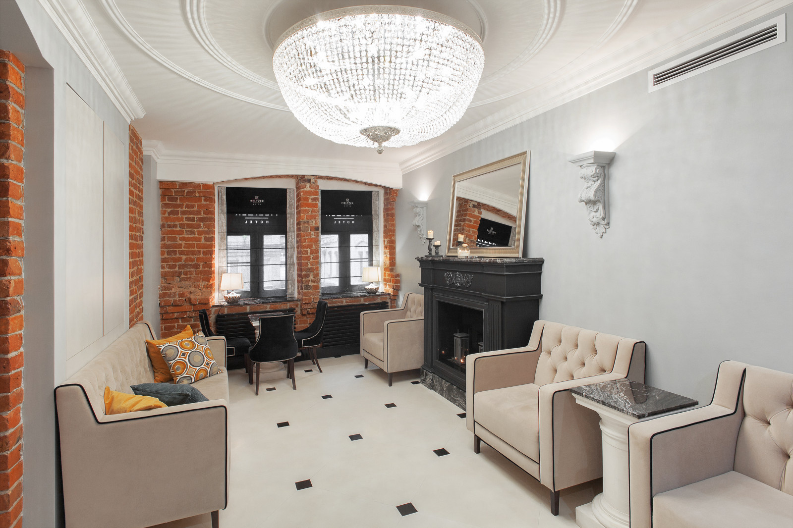 Отель Meltzer — интерьеры лобби и зоны завтраков