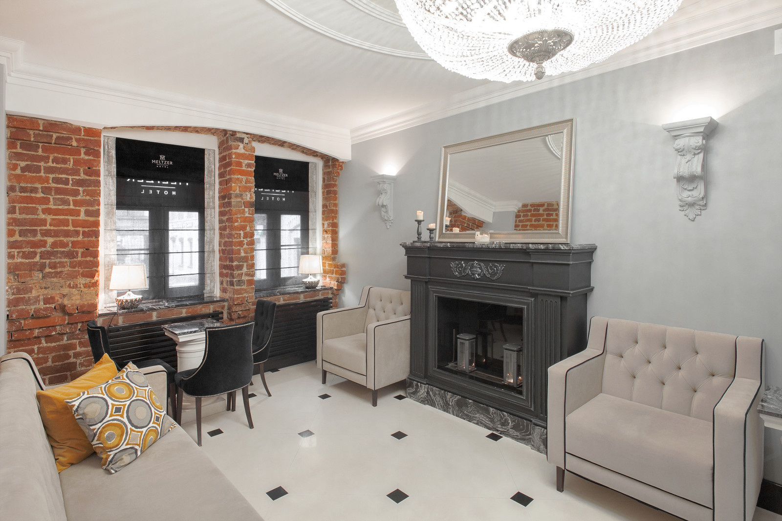 Отель Meltzer — интерьеры лобби и зоны завтраков