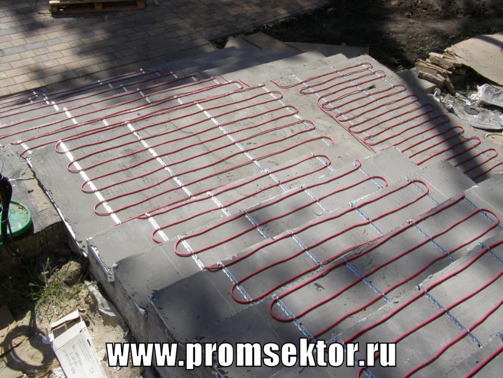 Системы снеготаяния для ступеней и площадок