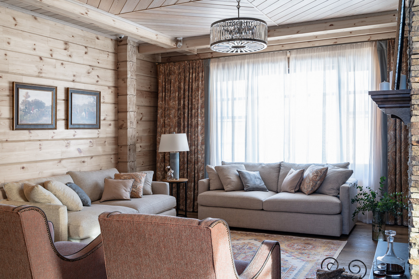 Проект интерьера загородного дома 230 м2