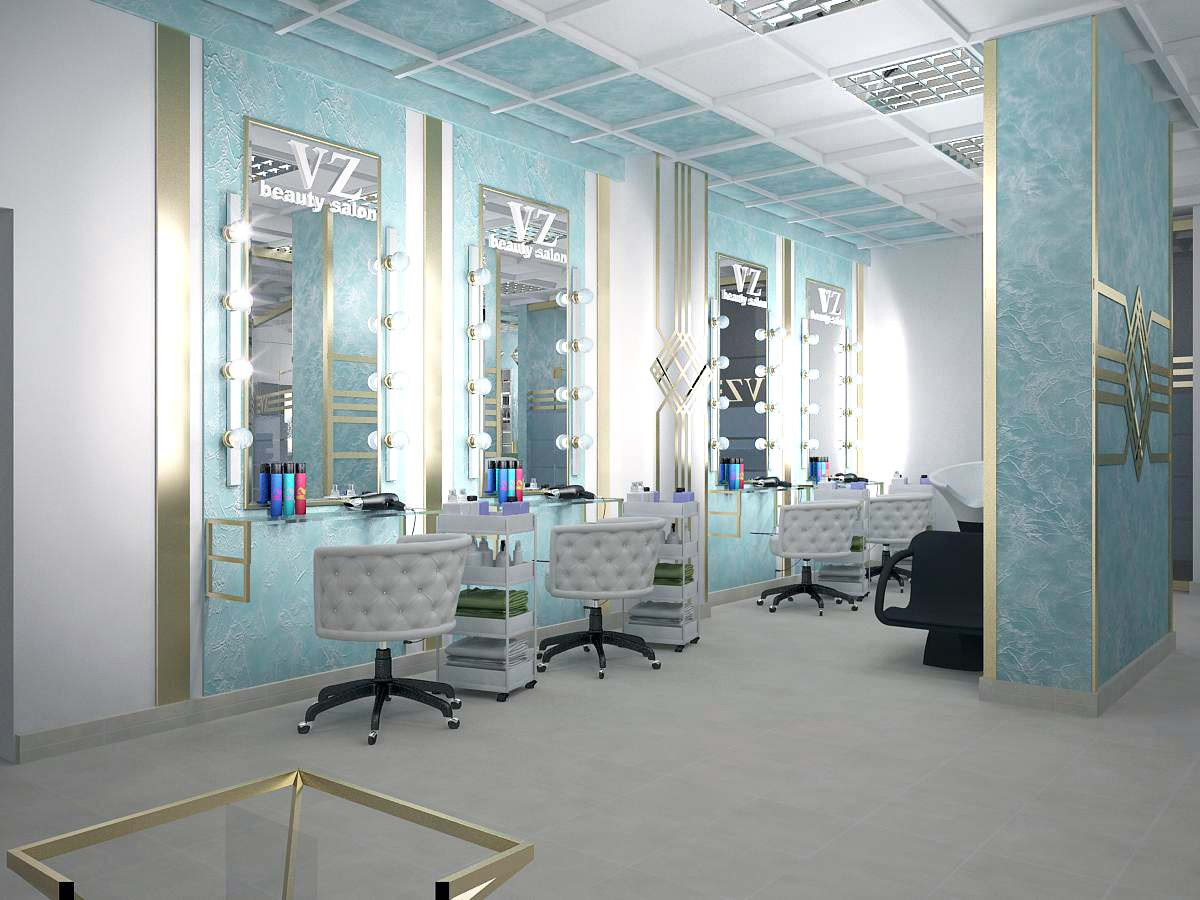 Интерьер салона красоты 300 м.кв.