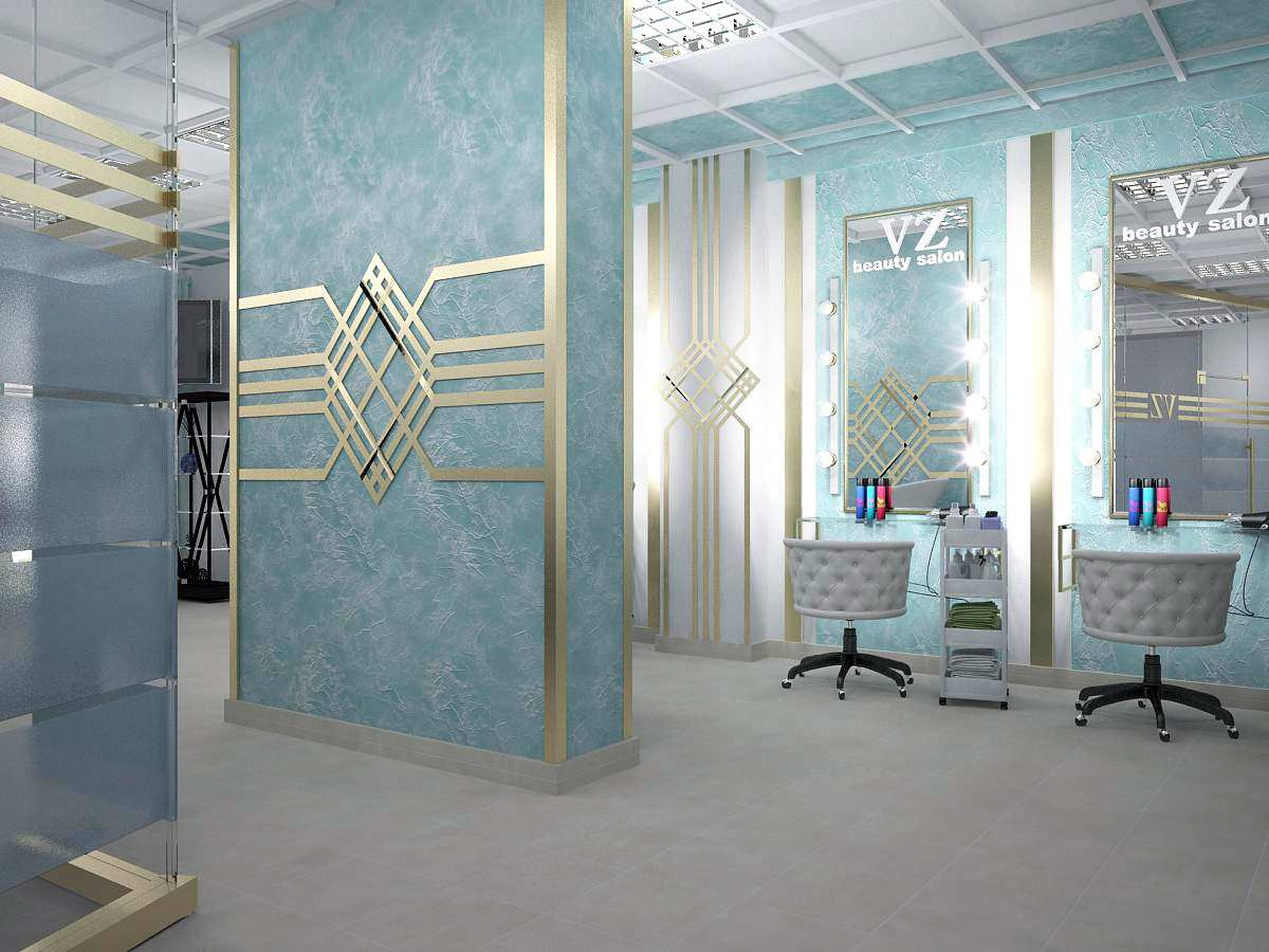 Интерьер салона красоты 300 м.кв.