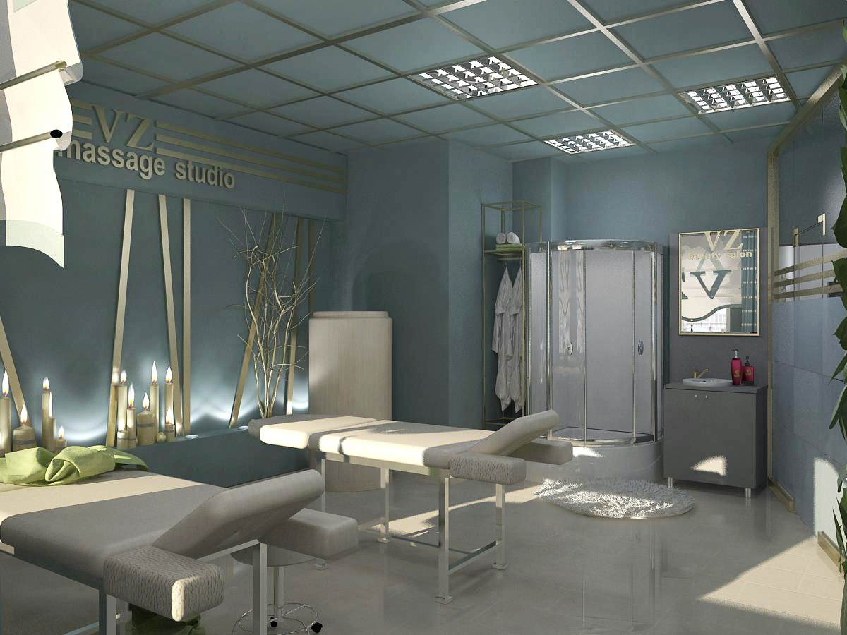 Интерьер салона красоты 300 м.кв.