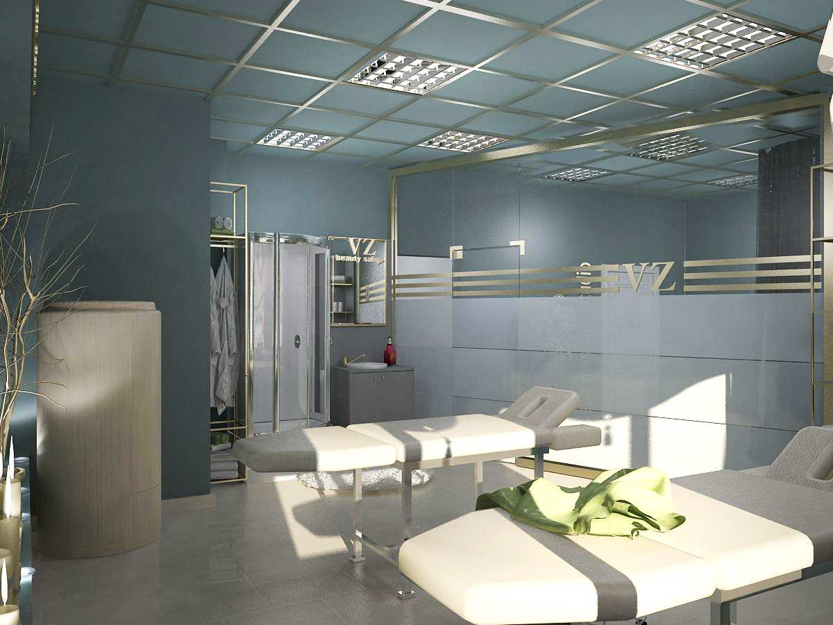 Интерьер салона красоты 300 м.кв.