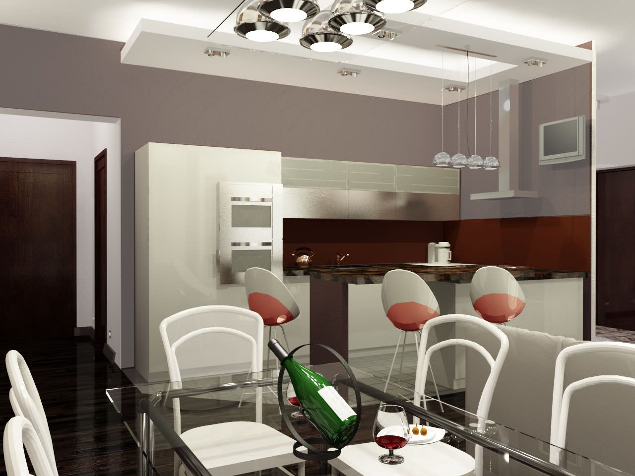 Гостиная . Современный стиль.