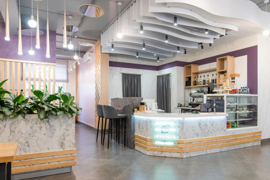 Кофейня в современном стиле.