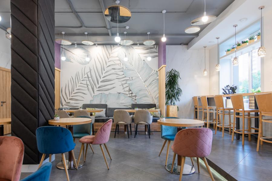 Кофейня в современном стиле.