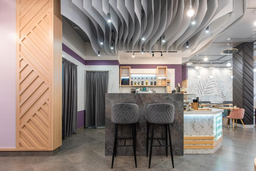 Кофейня в современном стиле.