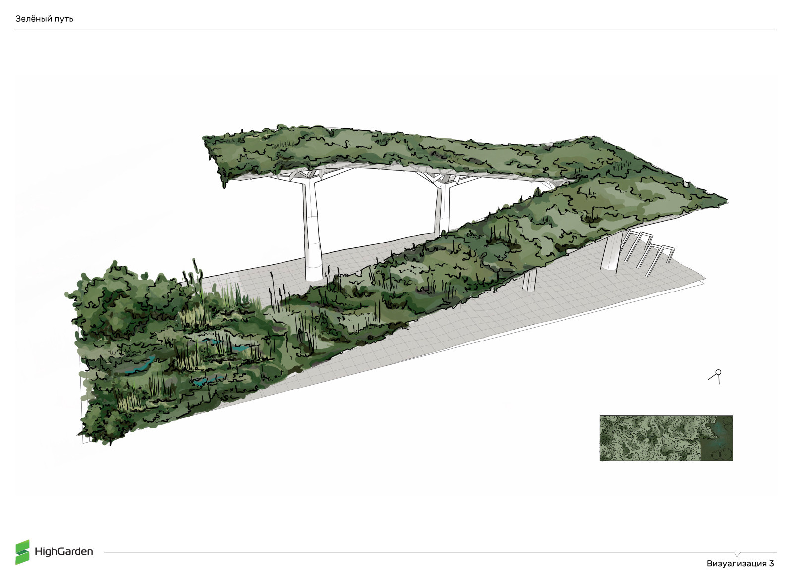 Проект выставочных садов для городского фестиваля "Цветочный джем"
