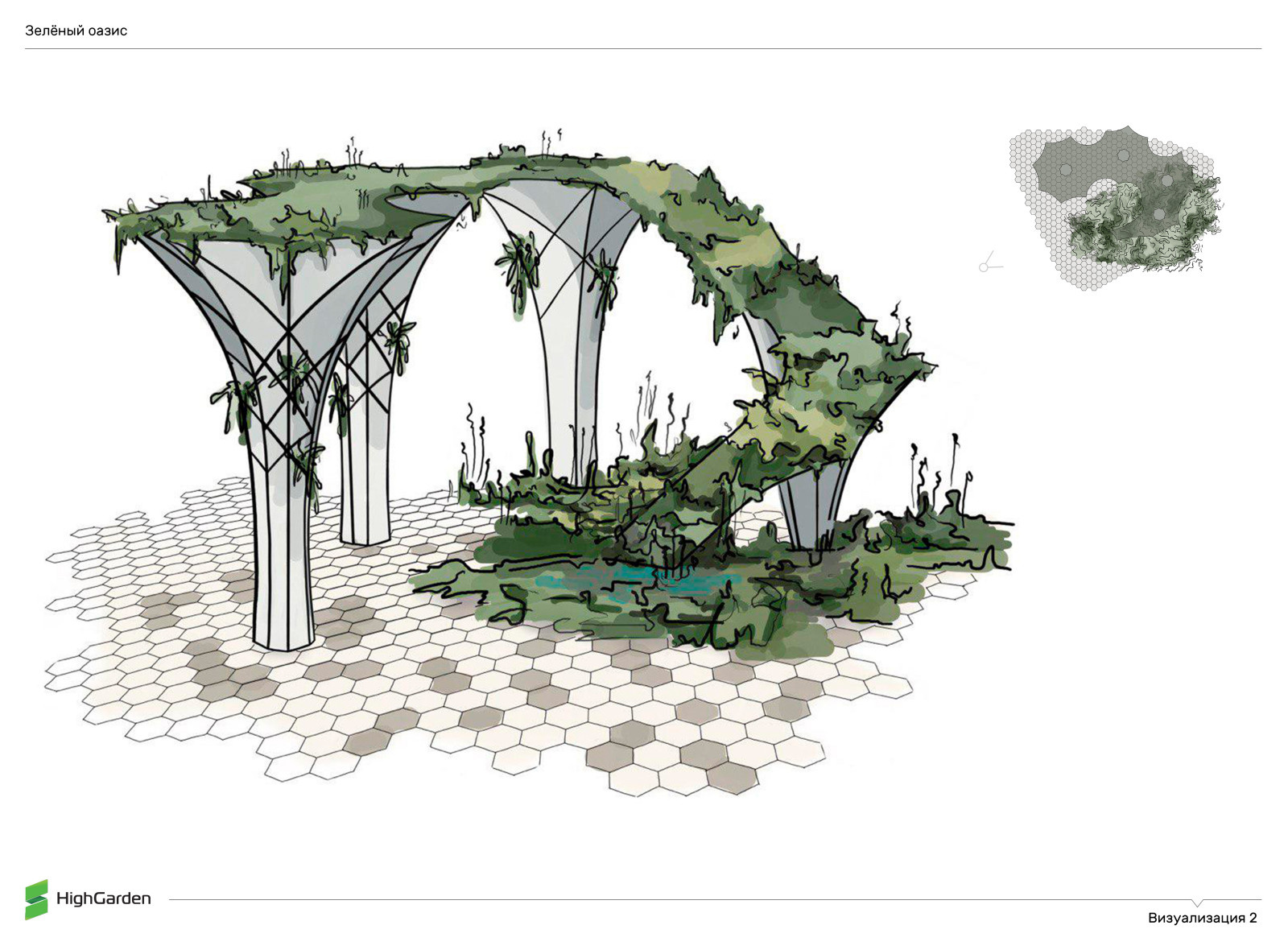 Проект выставочных садов для городского фестиваля "Цветочный джем"