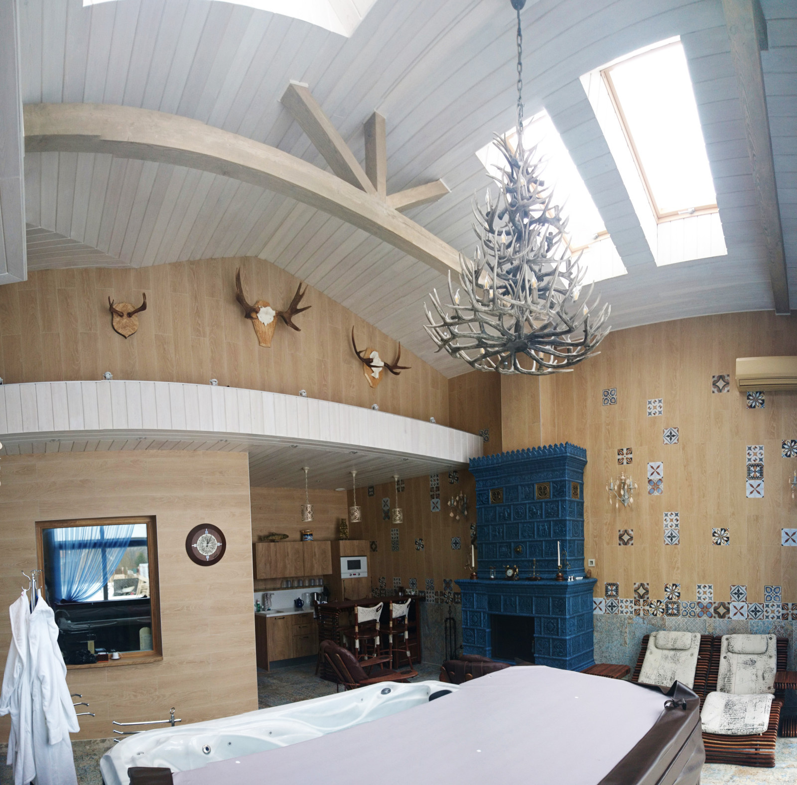 Оформление внутреннего пространства БАНА СПА для загородного дома в поселке Тимо