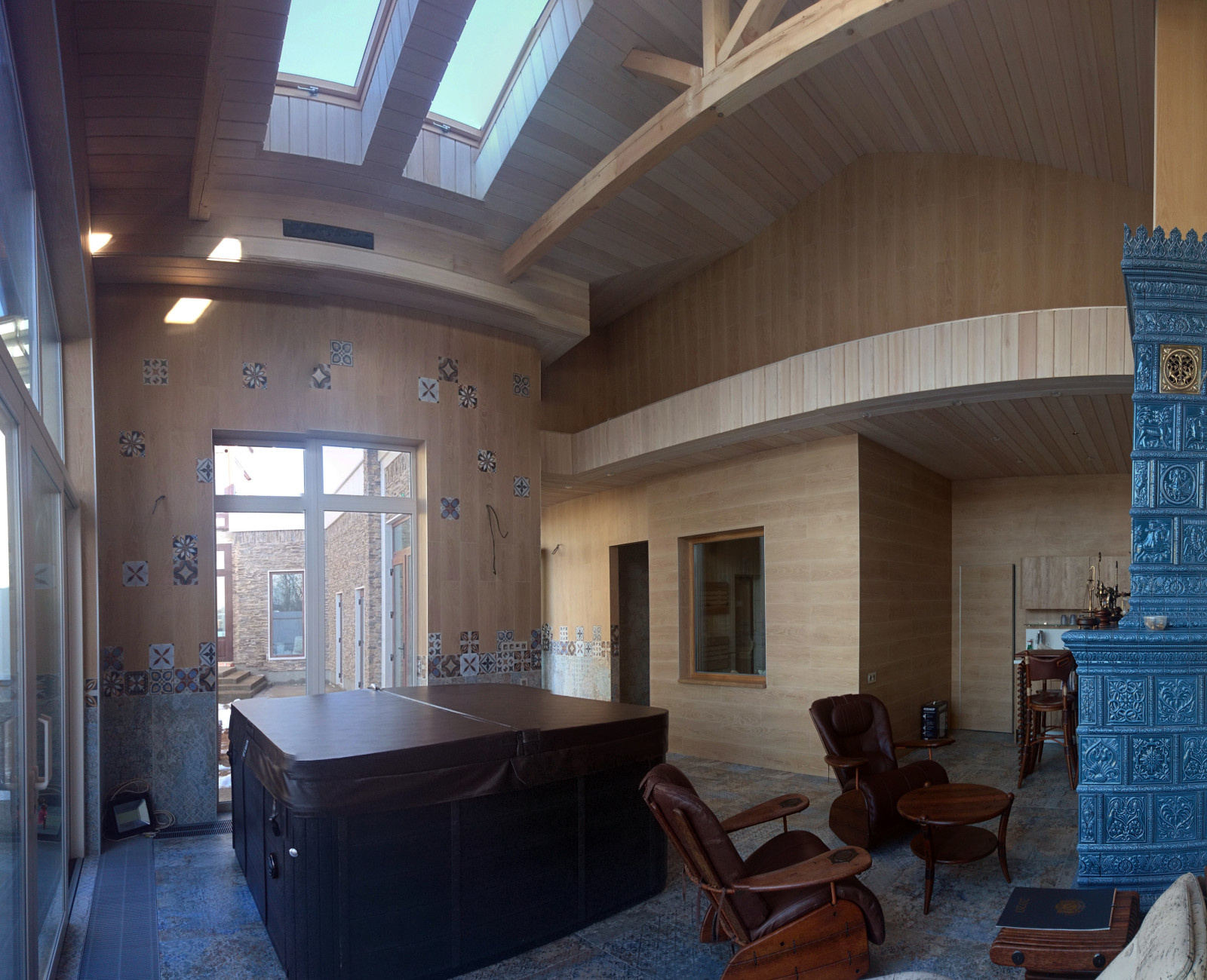 Оформление внутреннего пространства БАНА СПА для загородного дома в поселке Тимо