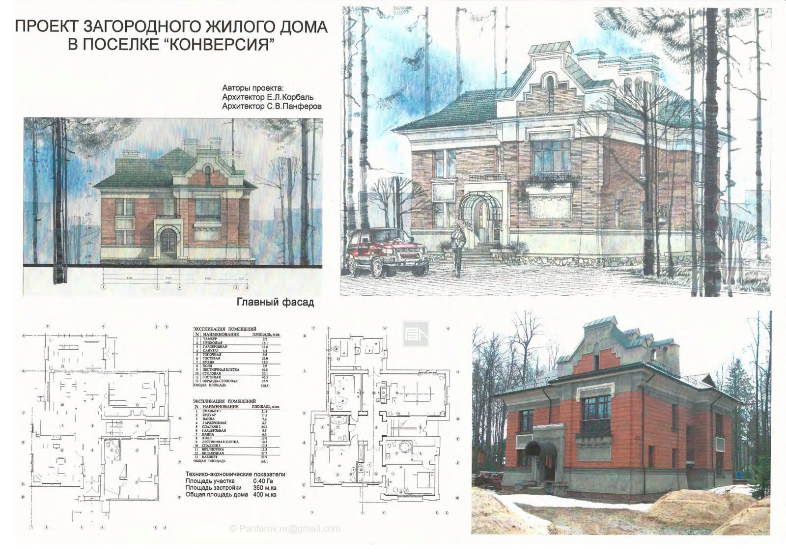 Проект загородного жилого дома в Подмосковье