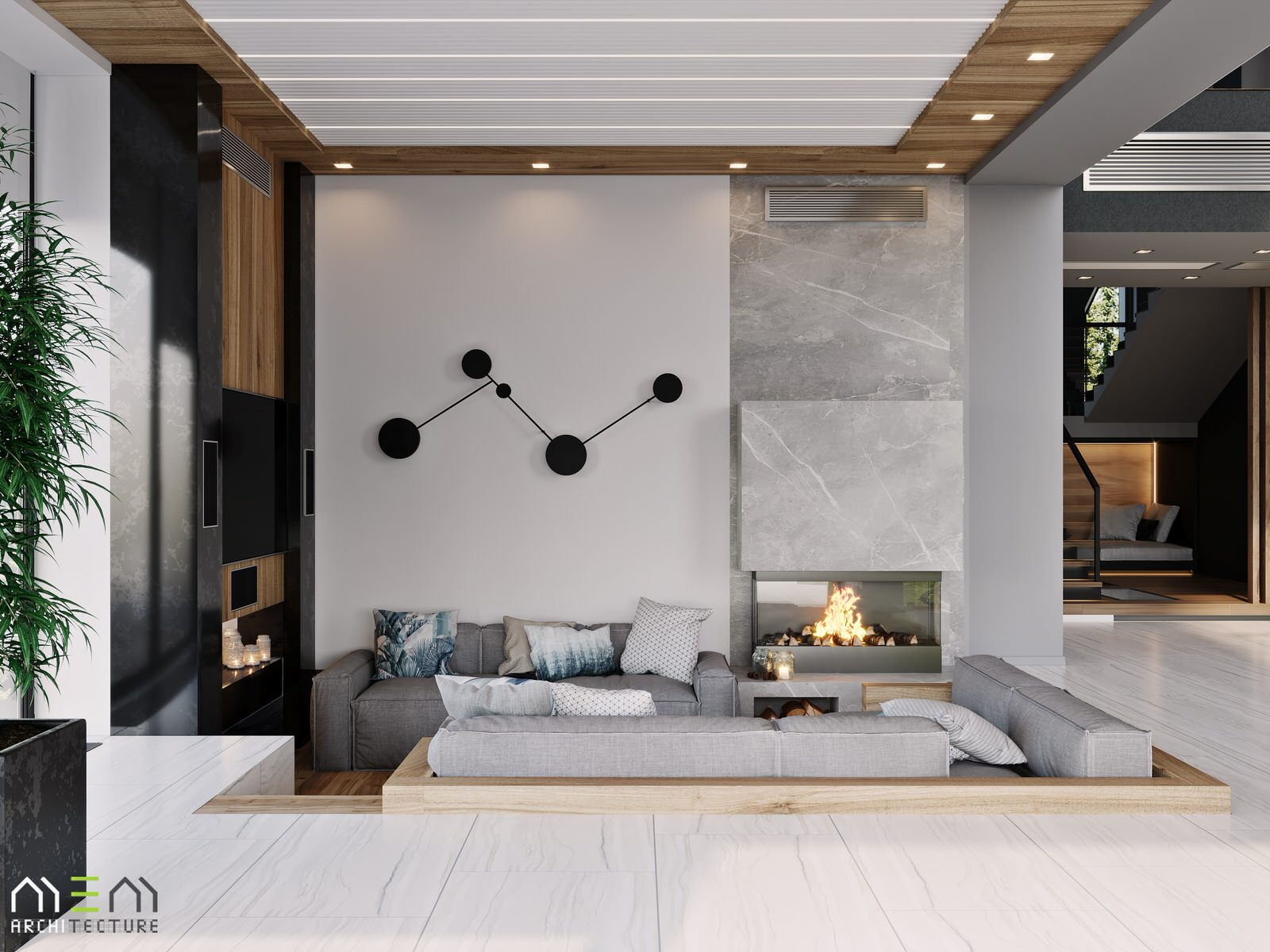 Гостиная частного дома