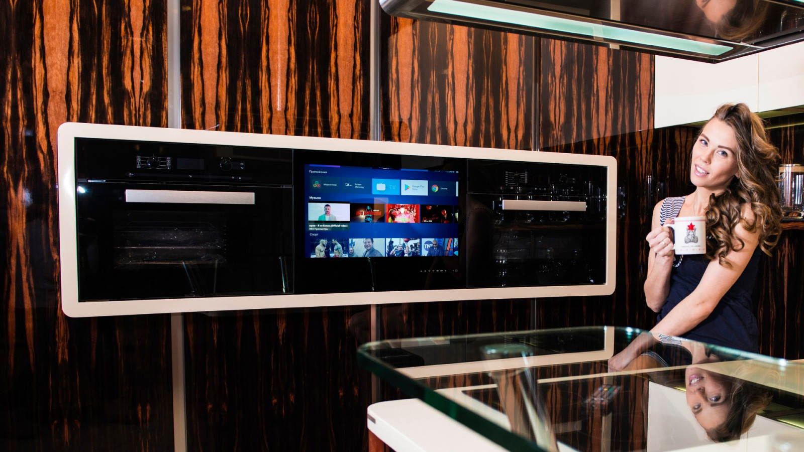 Cabinet Door TV for Kitchen AVEL