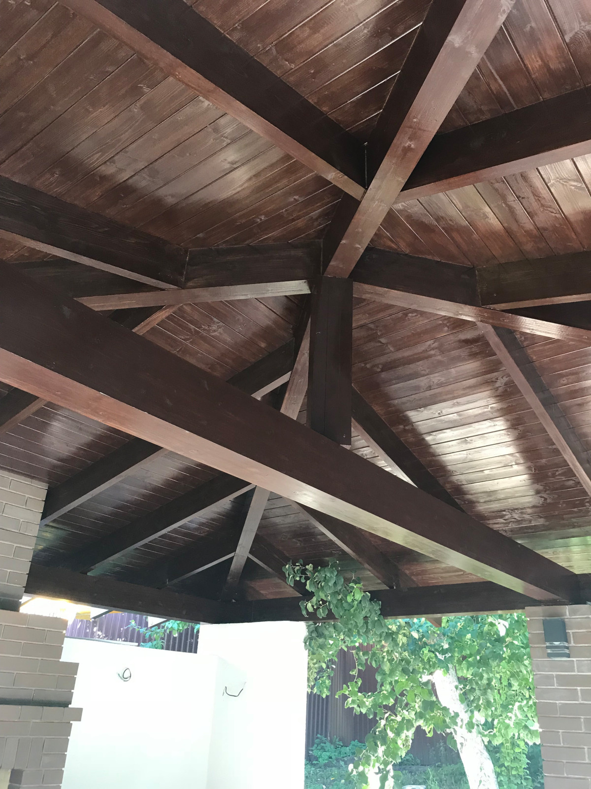 Клееный брус. кровля.