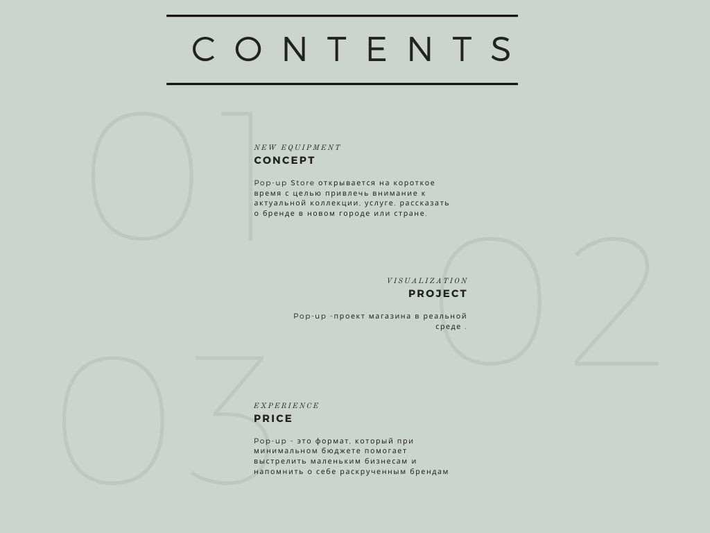 Концепт pop-up магазина российского бренда одежды