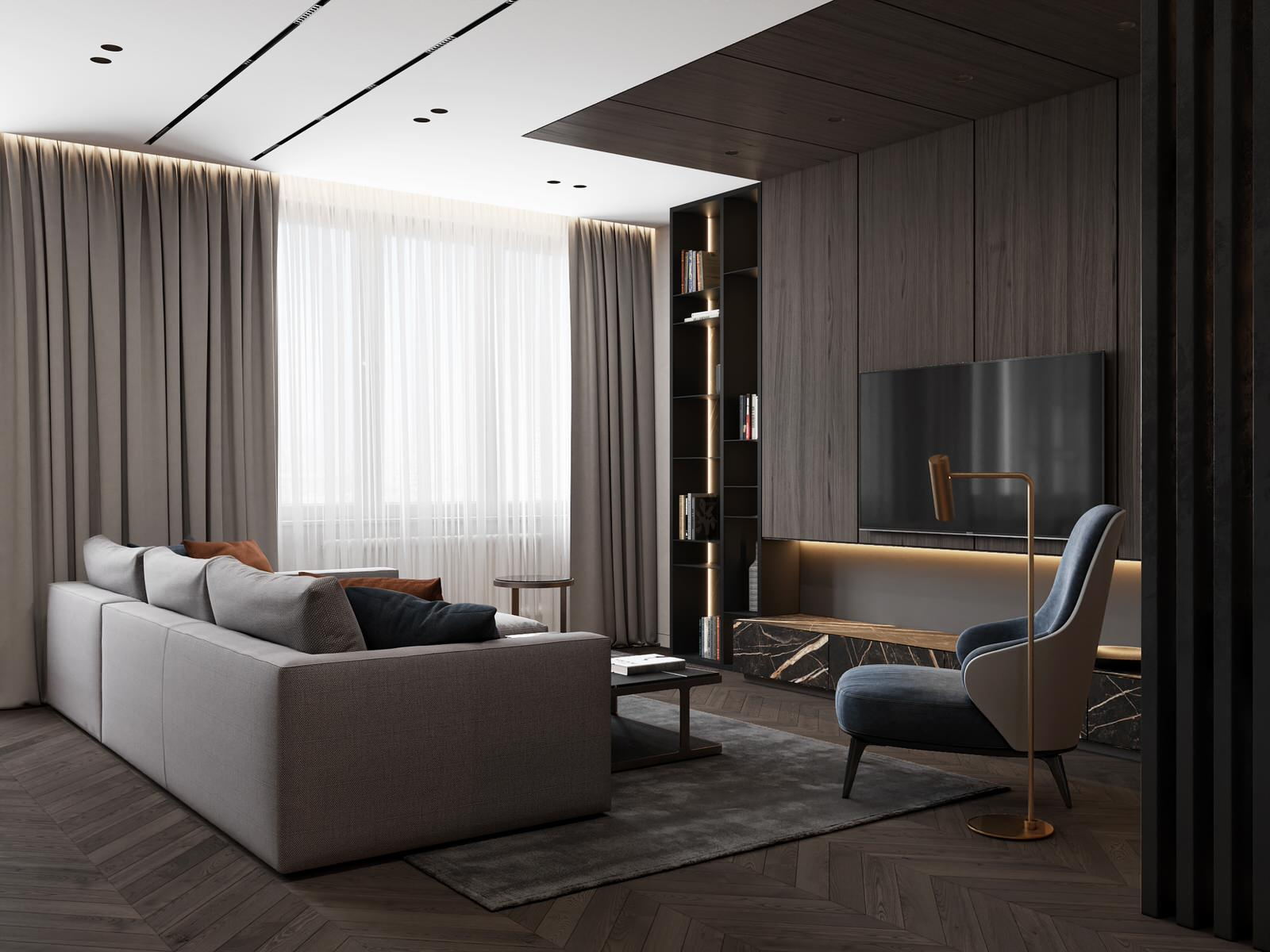 Дизайн четырёхкомнатной квартиры в ЖК "Наследие" | Москва | Россия |