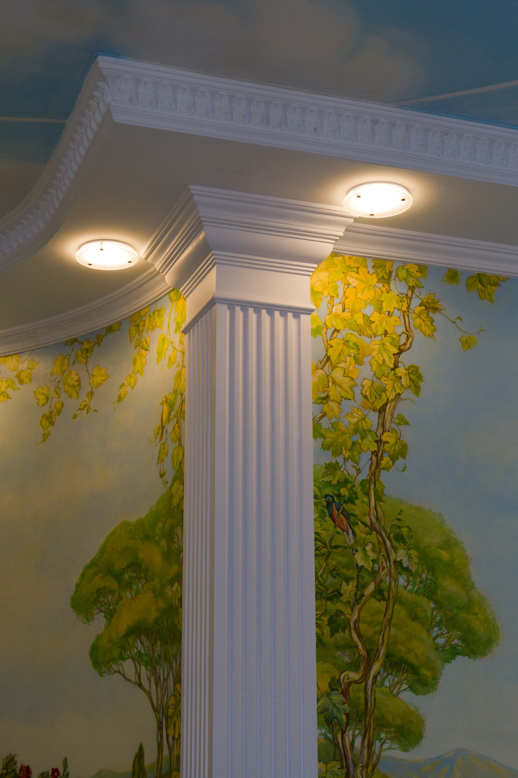 Гипсовая лепнина в загородном доме