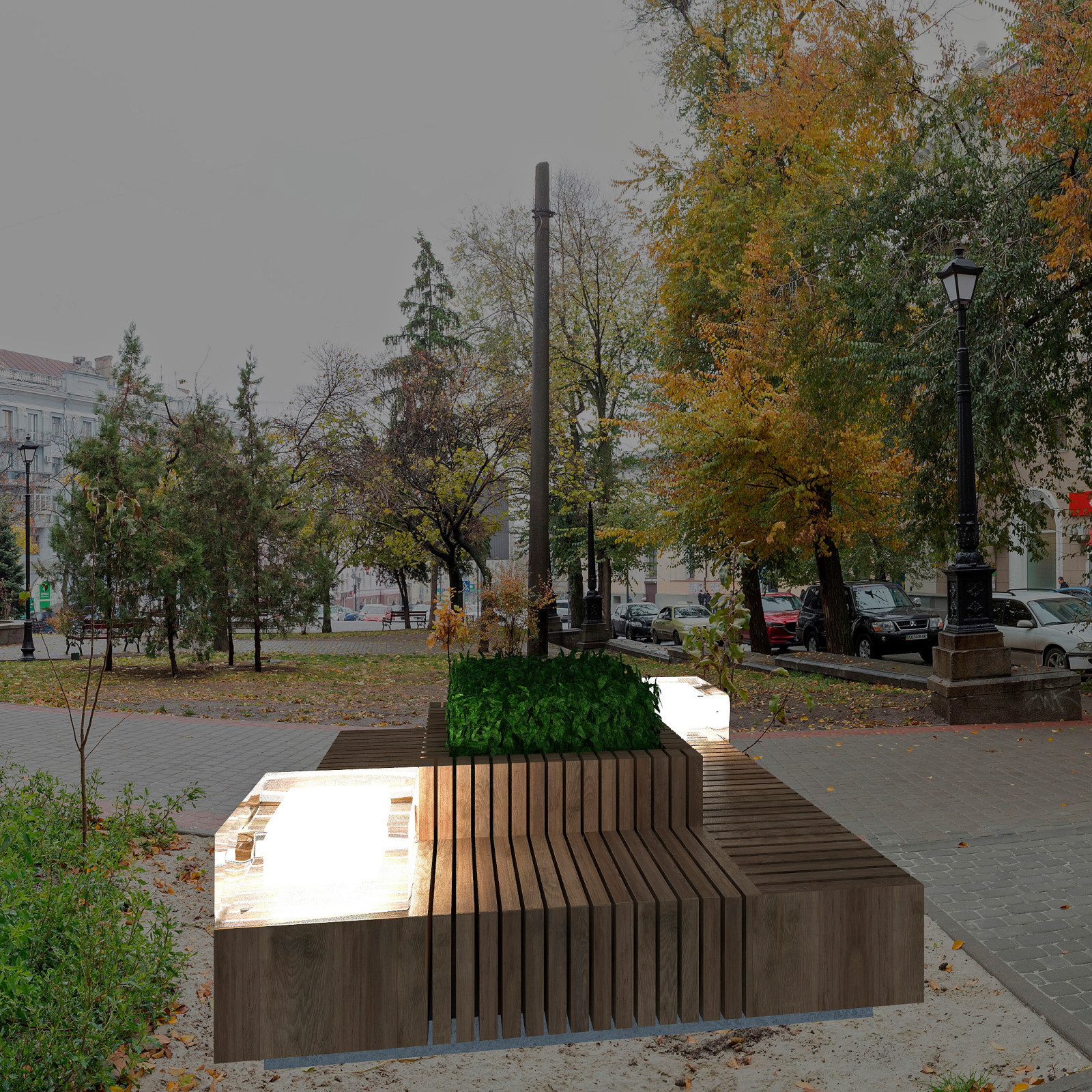 Скамейка уличная INSIDE