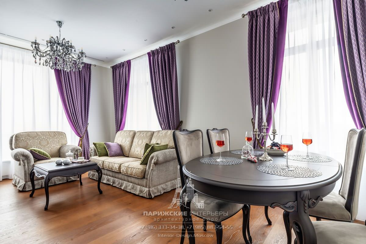 Реализованный проект 3-комнатной квартиры в стиле неоклассика