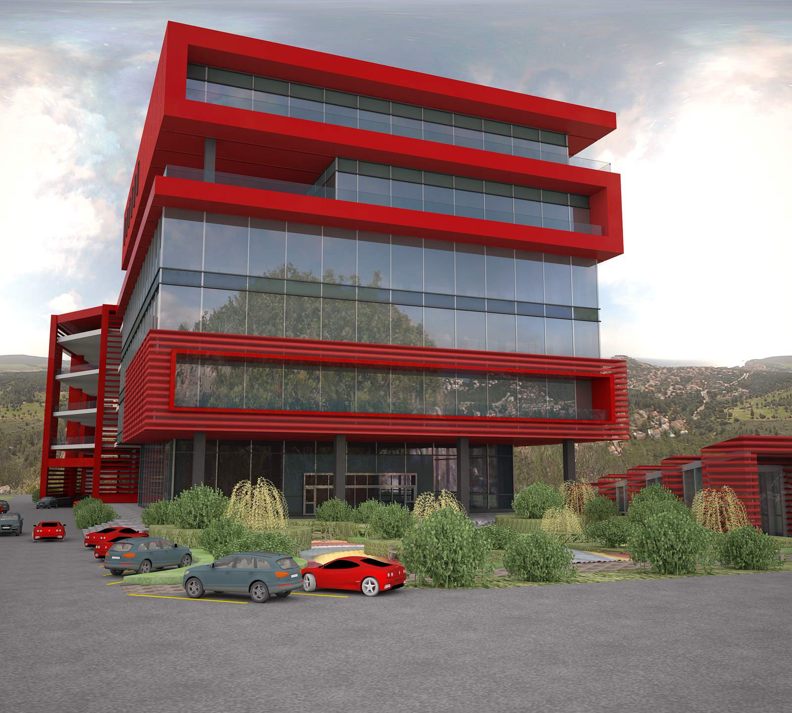 Архитектурный концепт офисного здания в Гамбурге