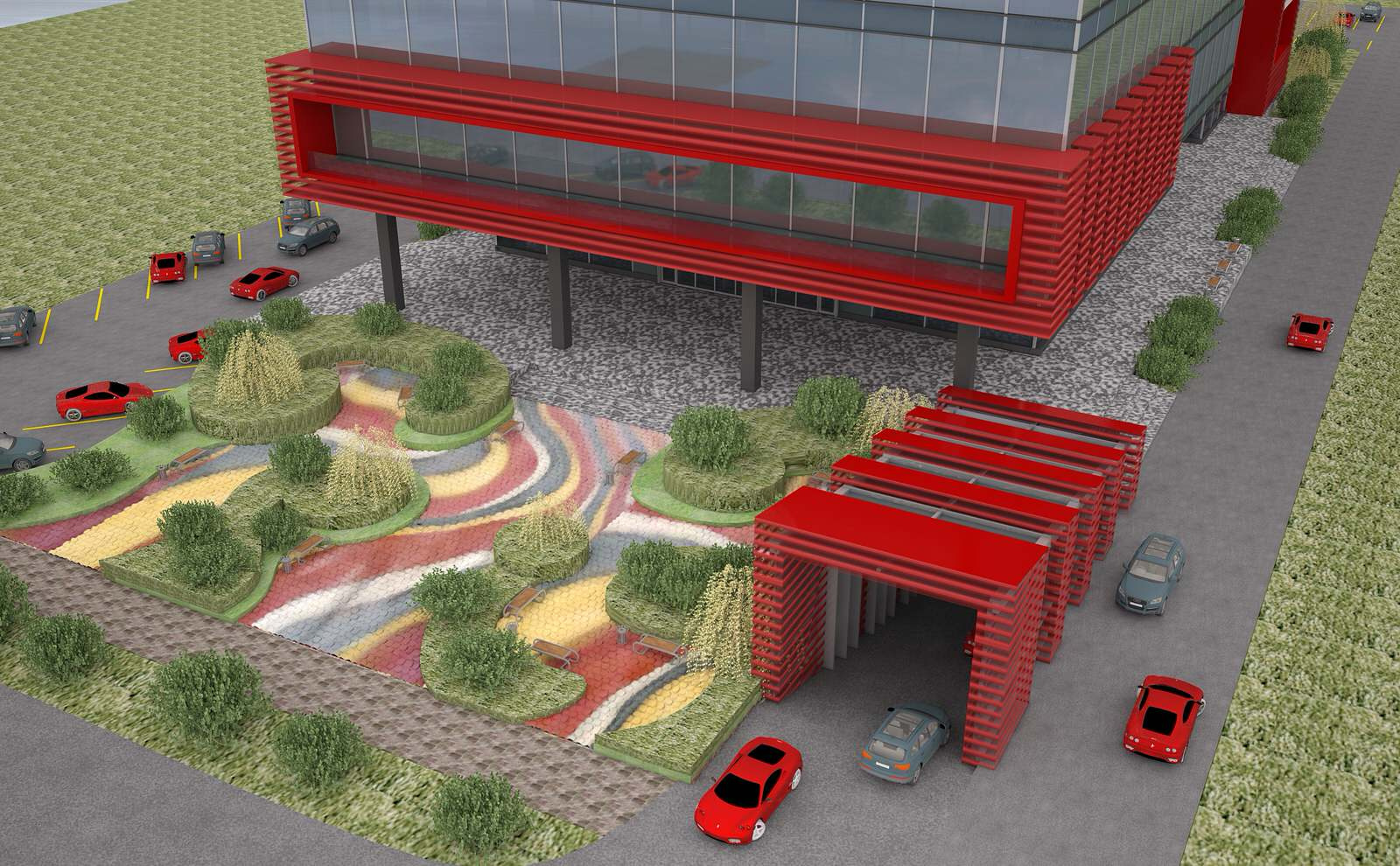 Архитектурный концепт офисного здания в Гамбурге