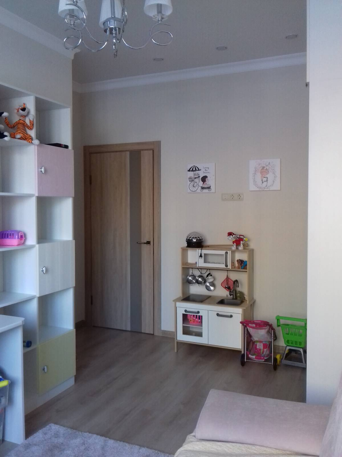 Квартира с зелеными акцентами