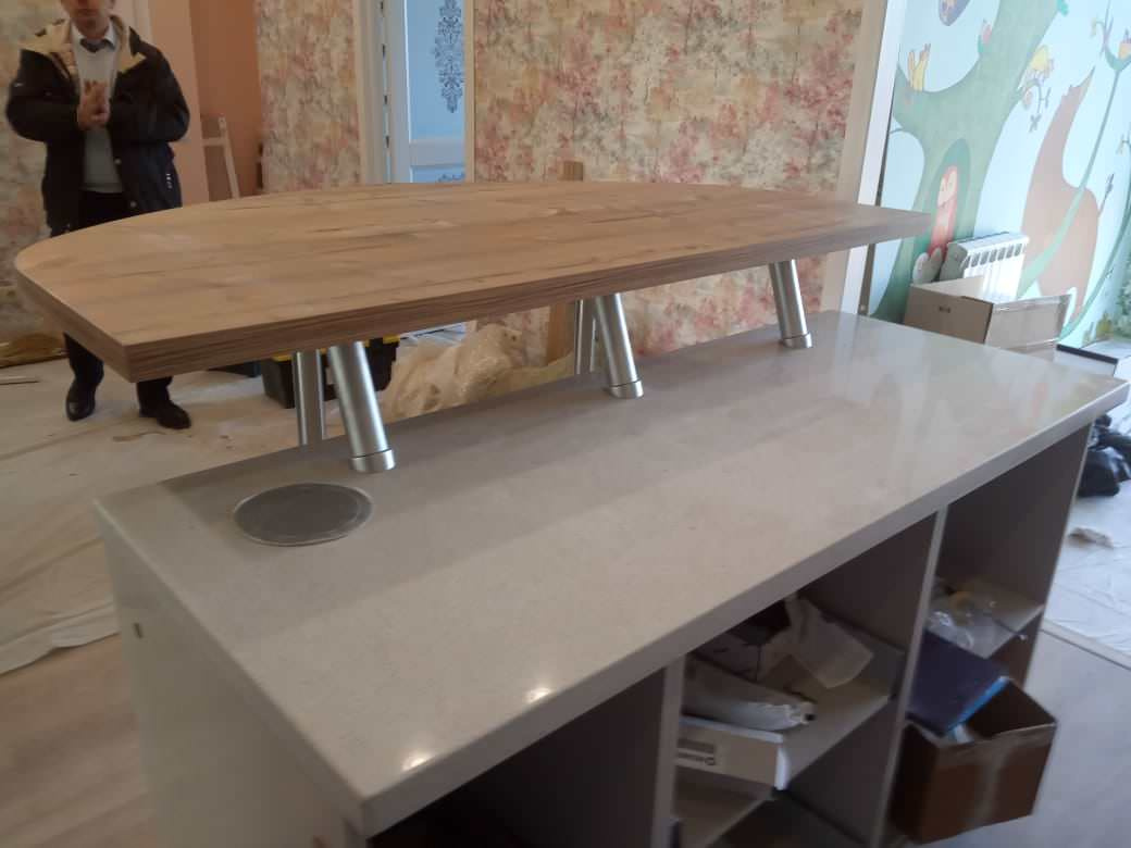 Столешница из кварцевого камня TechniStone Elegance Eco Nev