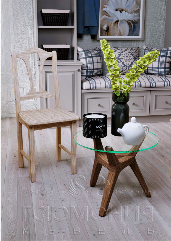 Стул из массива дуба