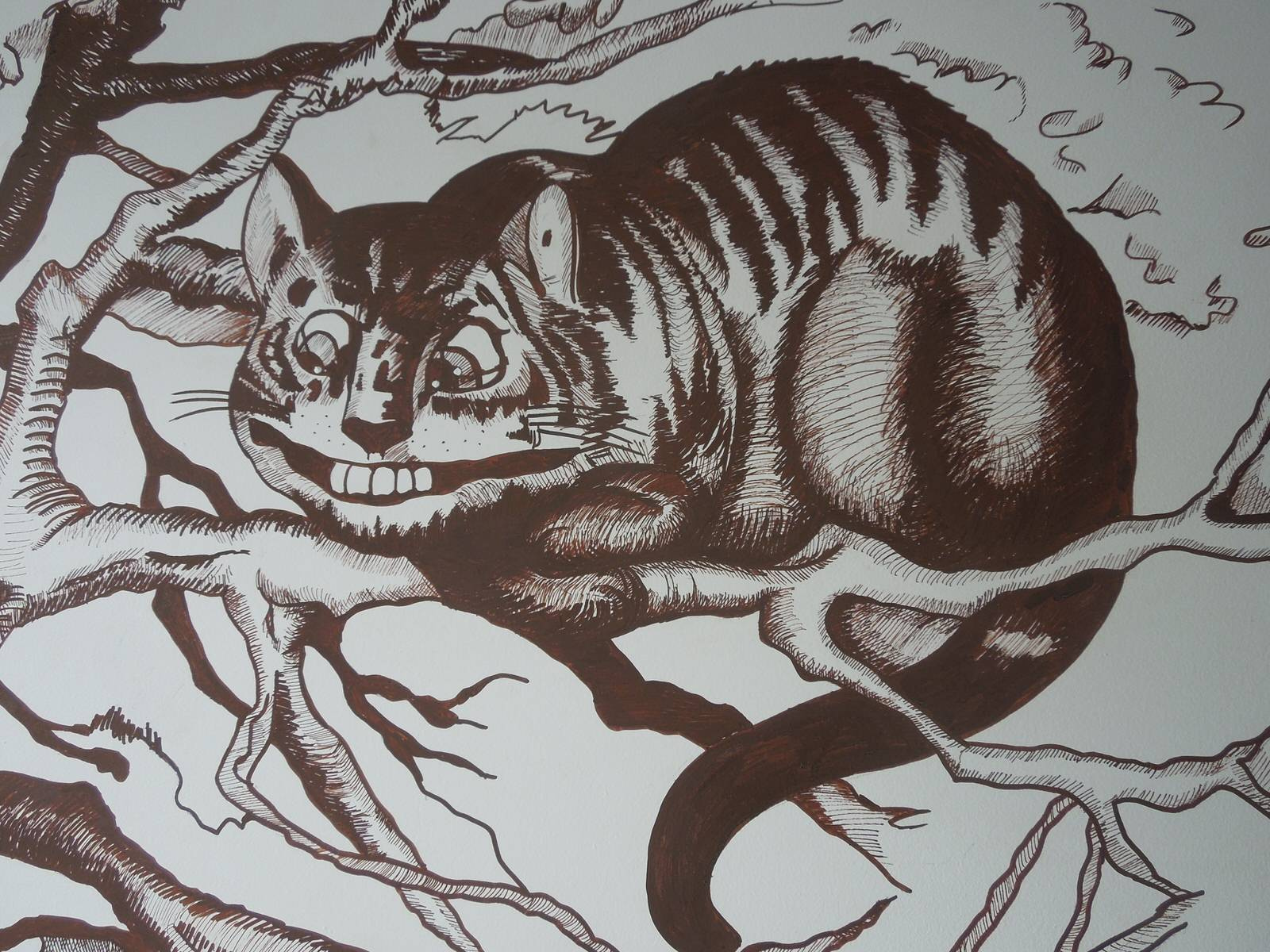 Роспись Алиса в Стране Чудес