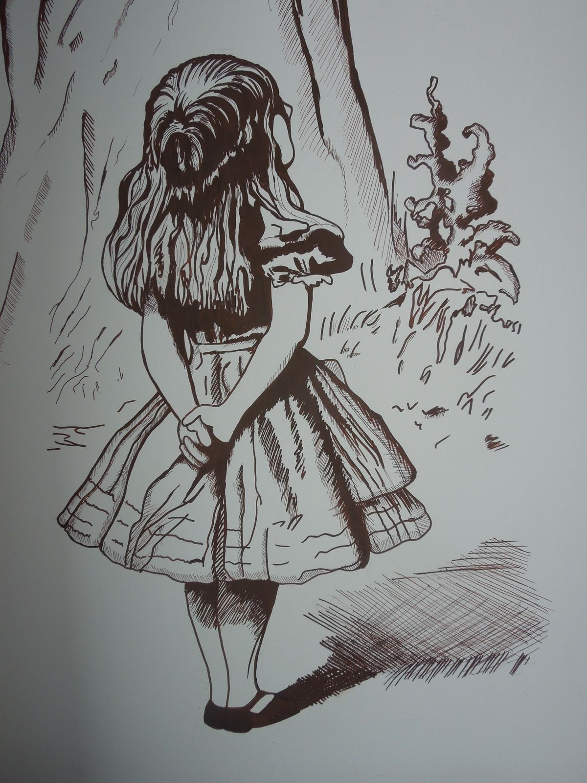 Роспись Алиса в Стране Чудес