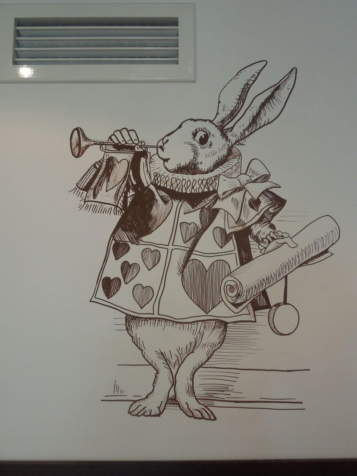 Роспись Алиса в Стране Чудес