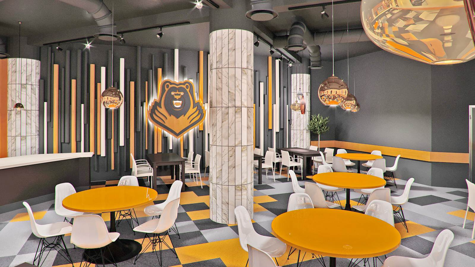 Обложка проекта: Кафе в спортивном комплексе "Молот" г. Пермь 2019г.