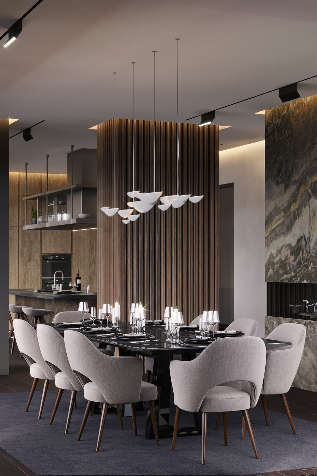 Интерьер дома возле леса