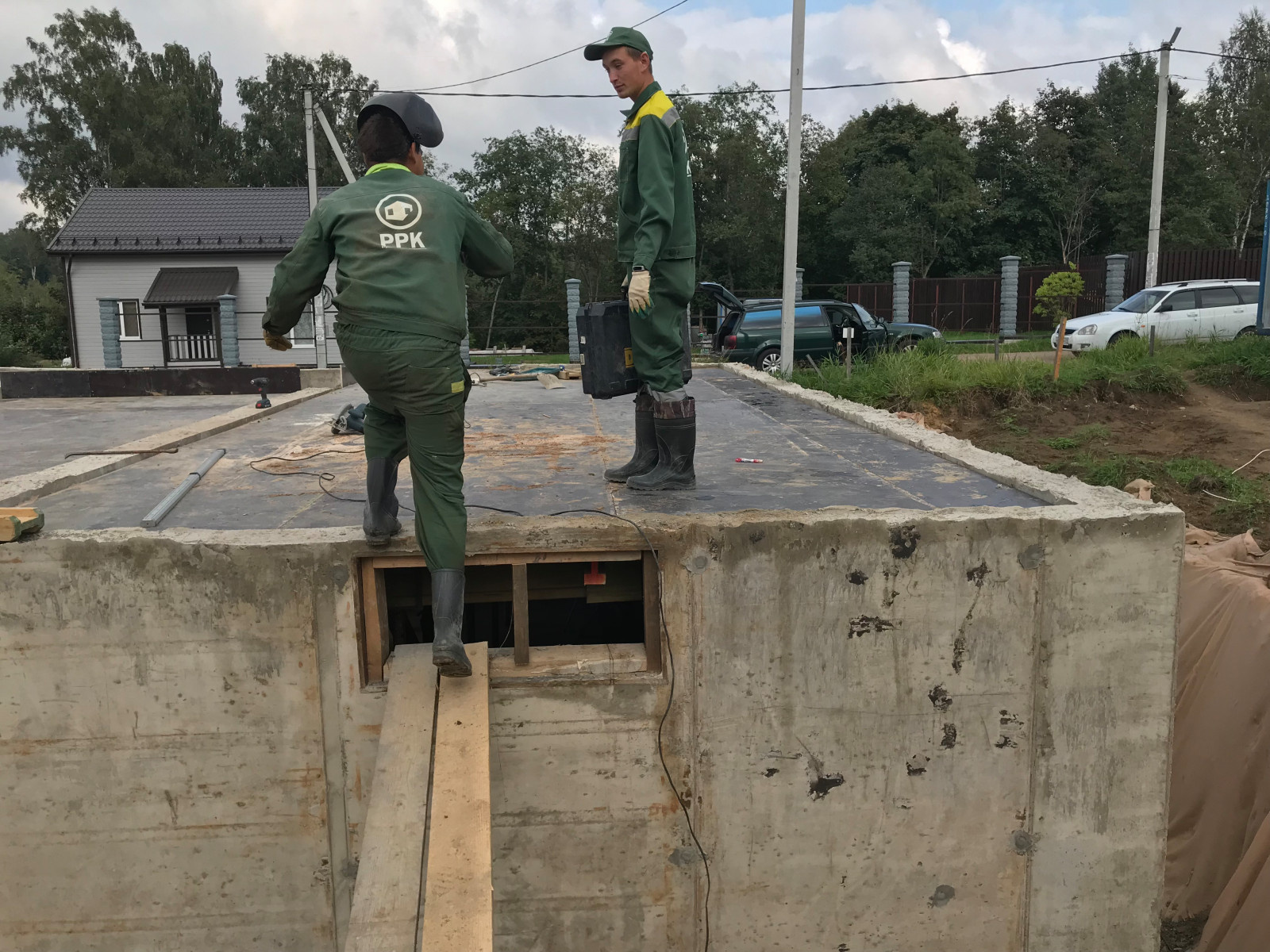 Дом из газобетона на севере Ленинградской области.