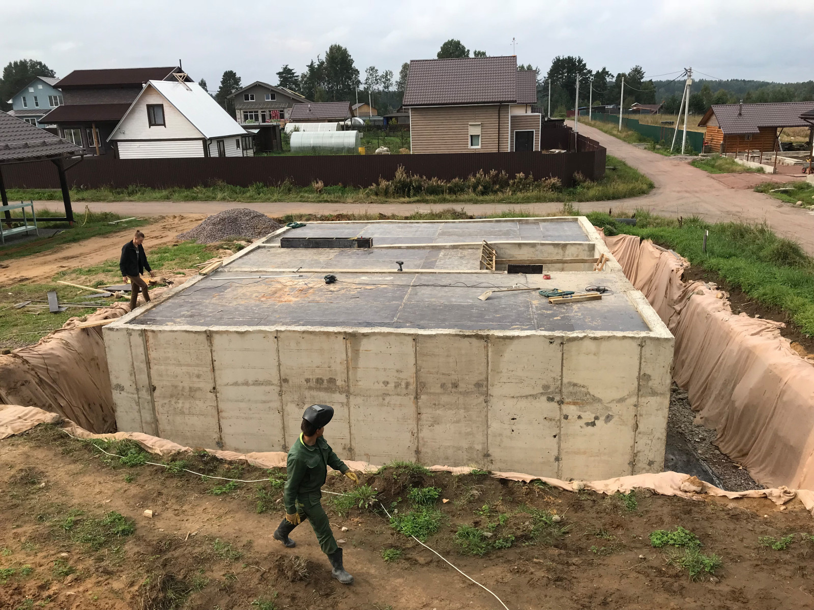 Дом из газобетона на севере Ленинградской области.