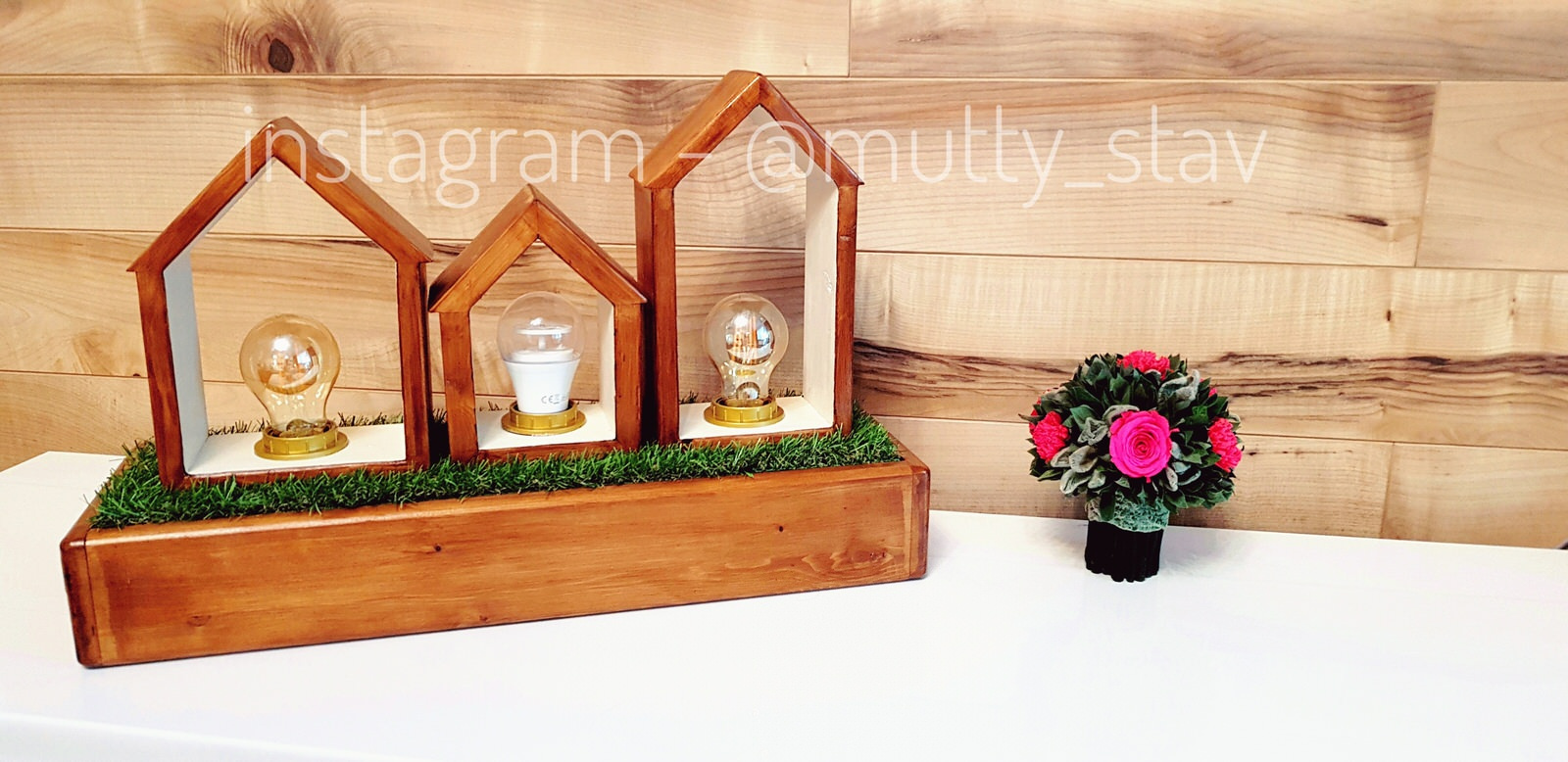 светильник домики