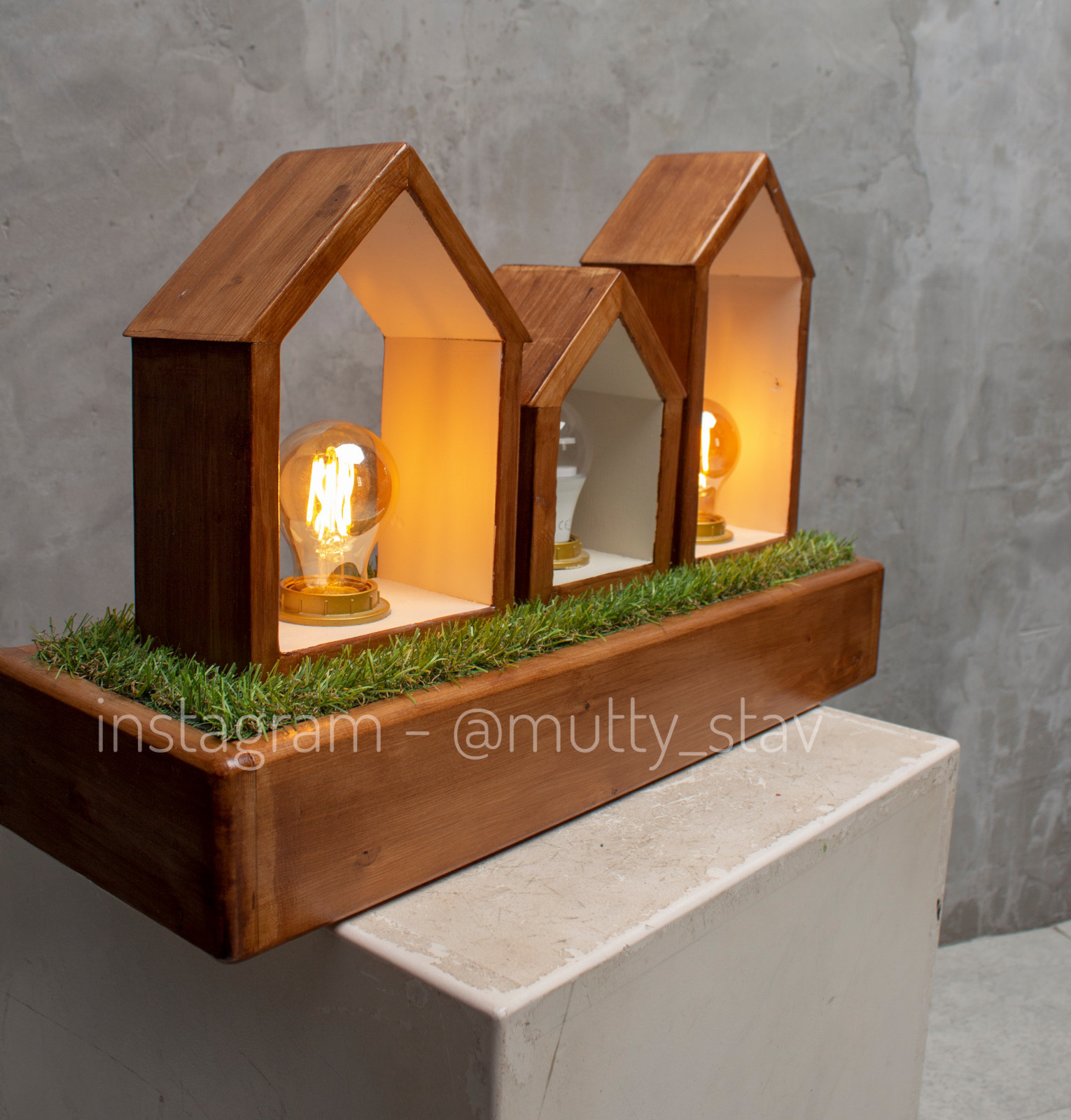 светильник домики