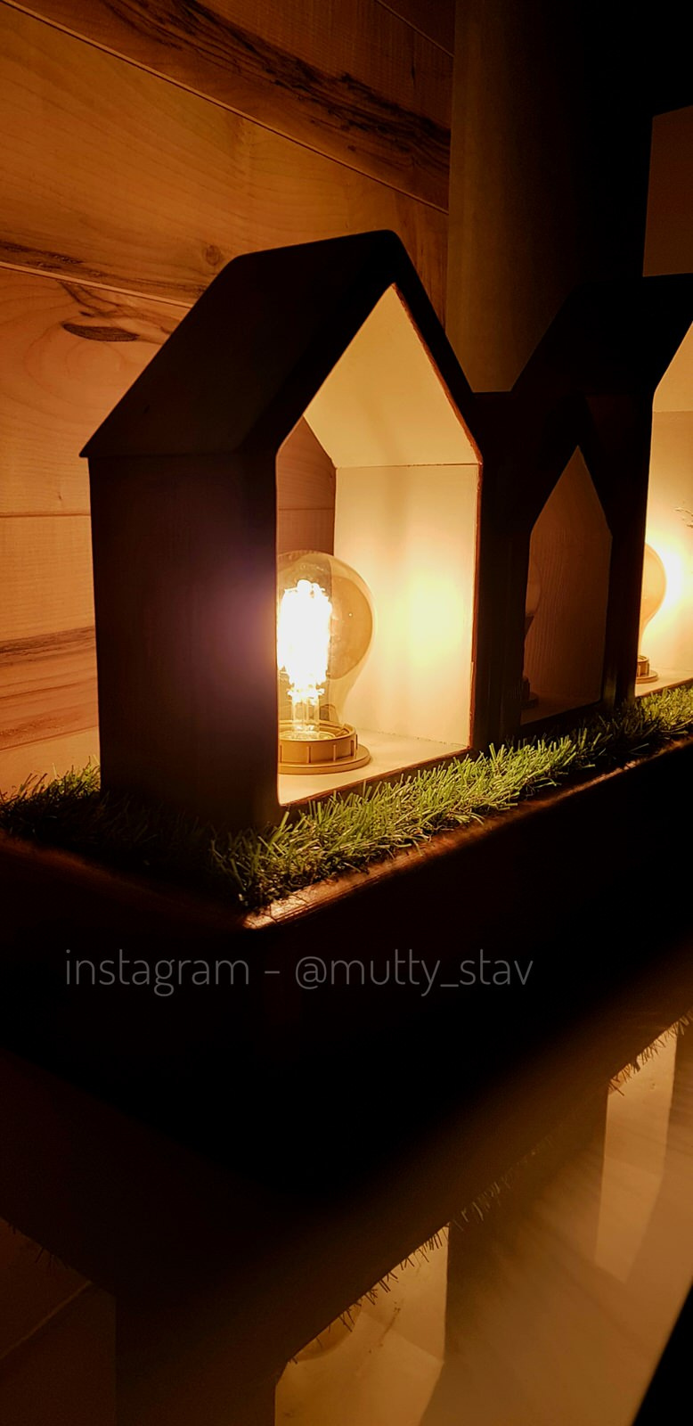 Обложка проекта: светильник домики