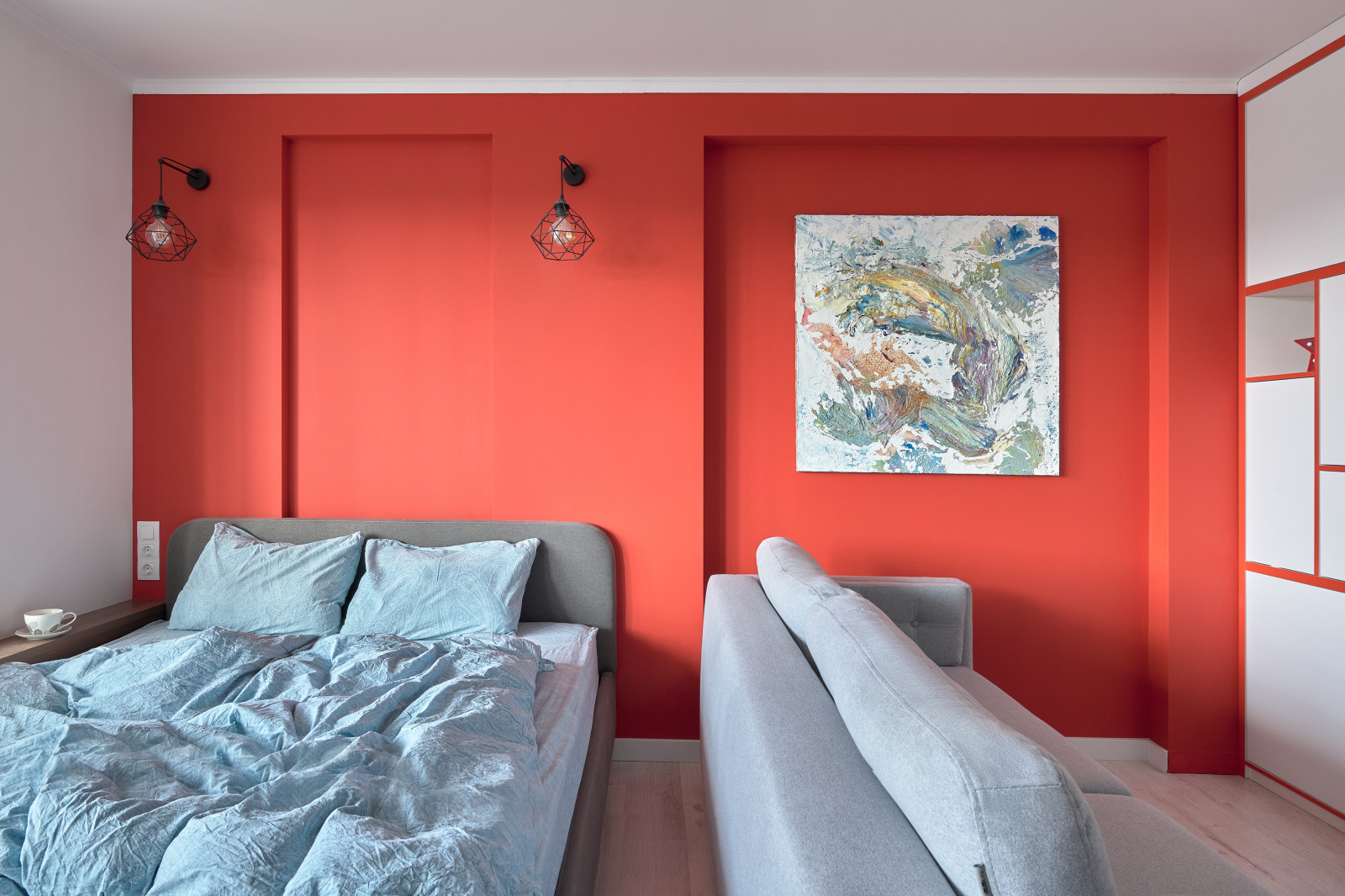 В гостях: 36 кв.м — квартира с фламинго для архитектора