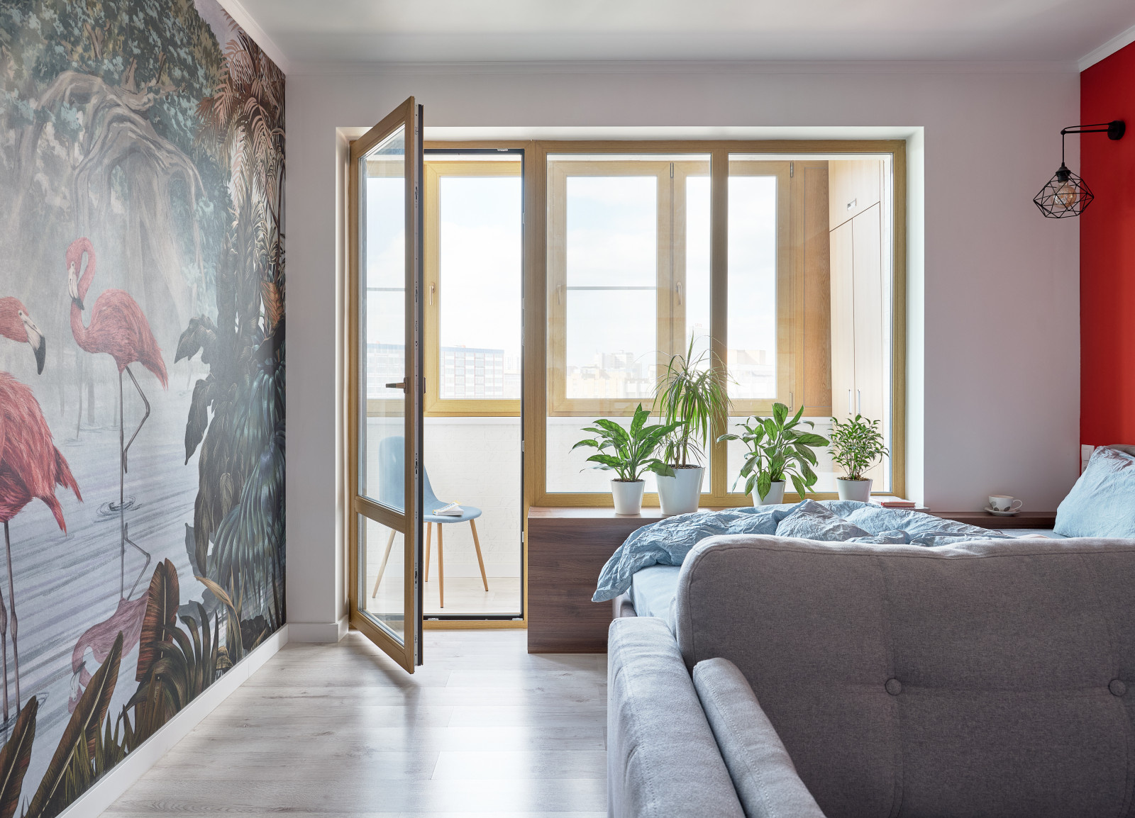 В гостях: 36 кв.м — квартира с фламинго для архитектора