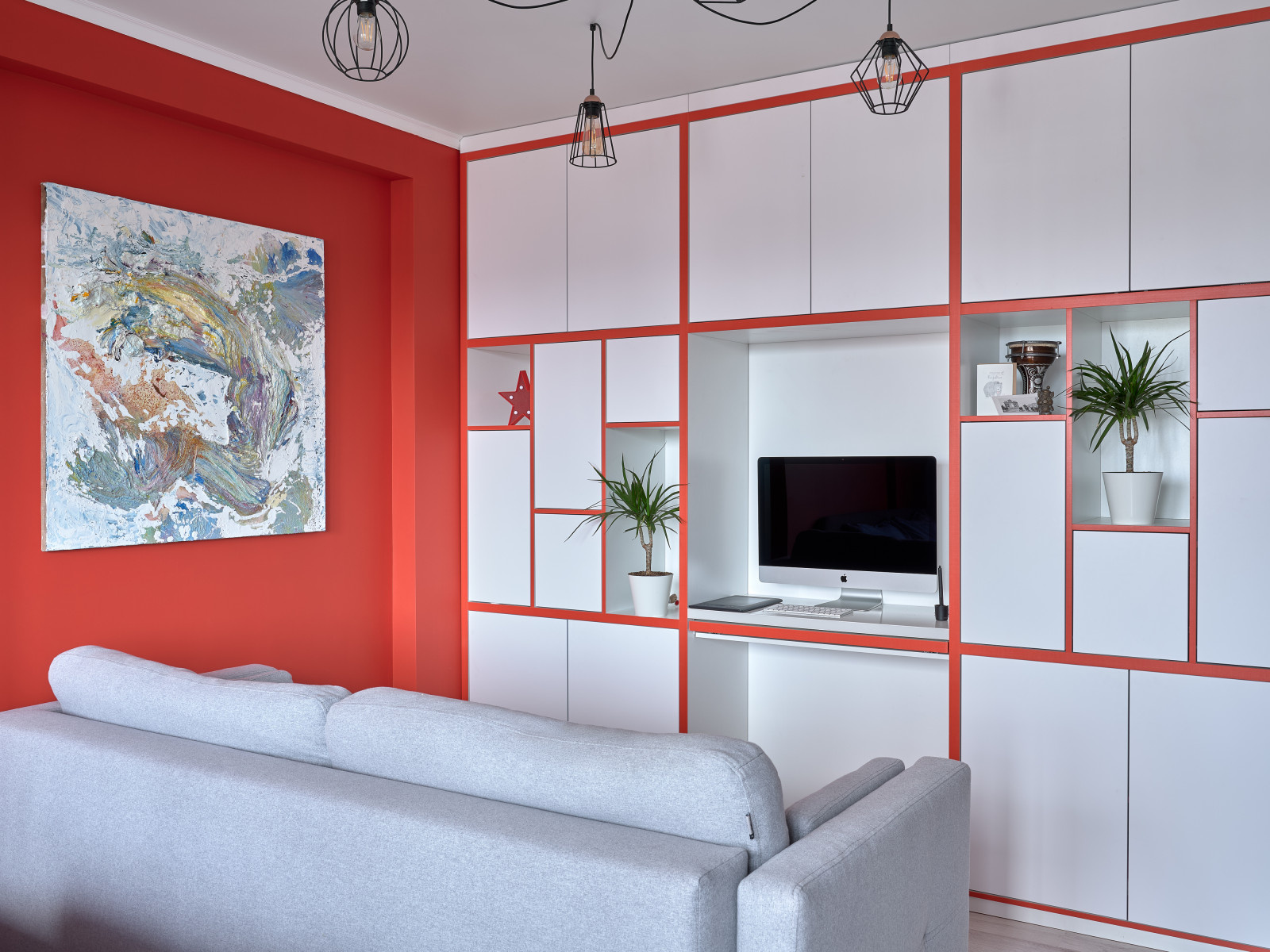 В гостях: 36 кв.м — квартира с фламинго для архитектора