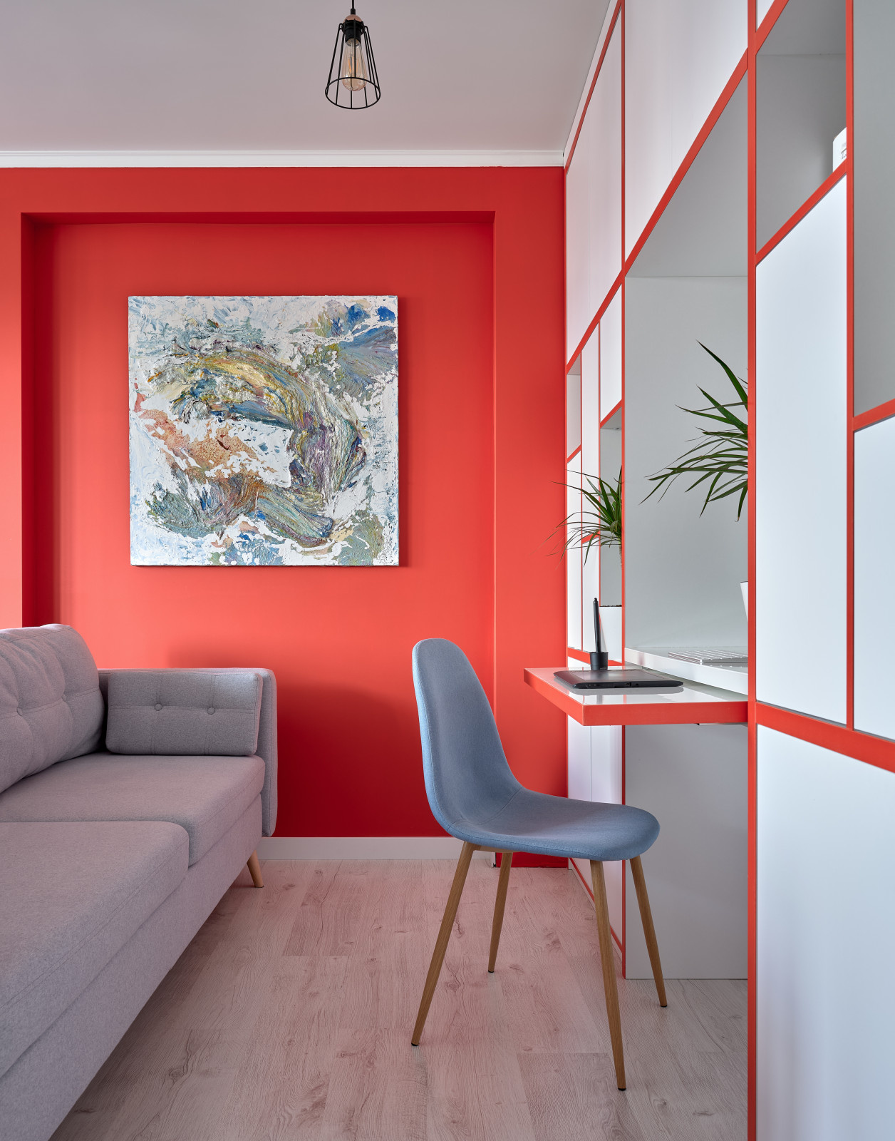 В гостях: 36 кв.м — квартира с фламинго для архитектора