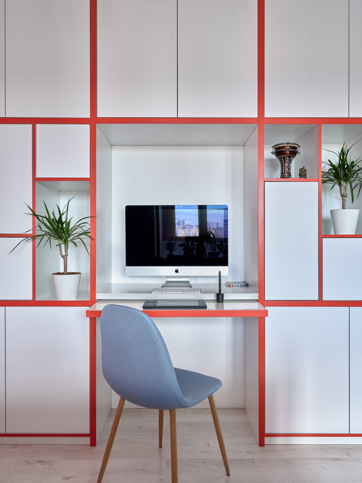 В гостях: 36 кв.м — квартира с фламинго для архитектора