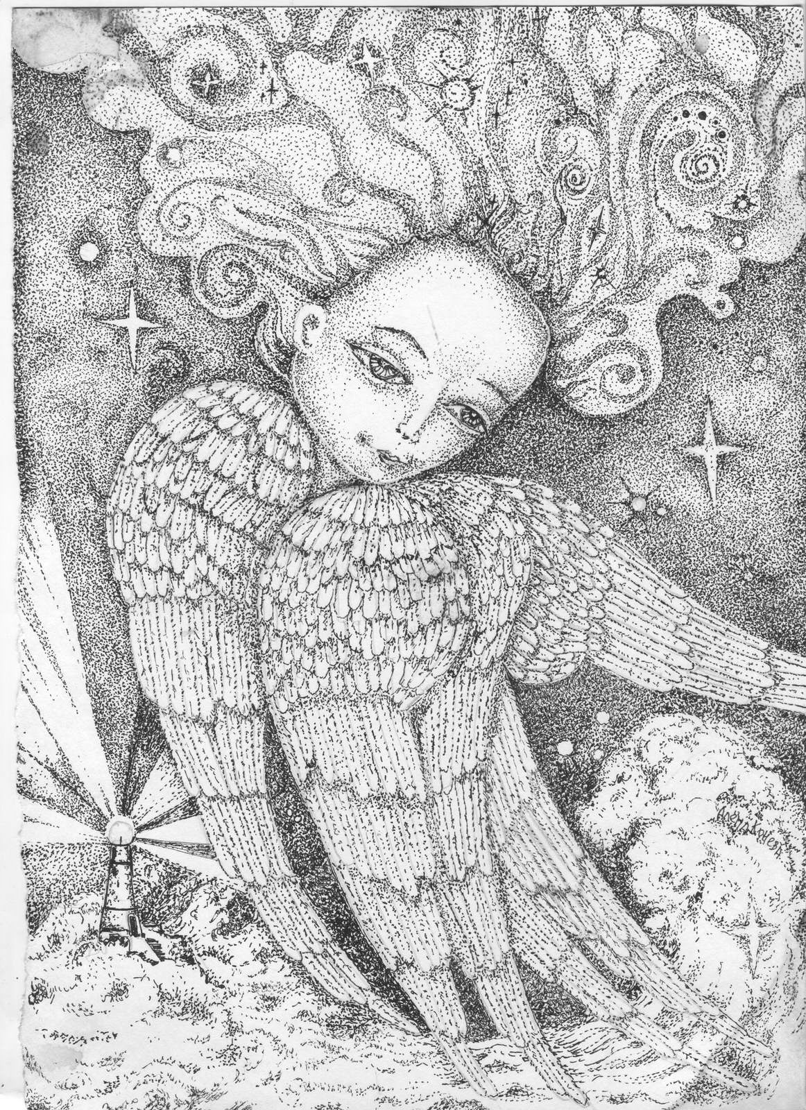 Графическая картина для спальной комнаты.