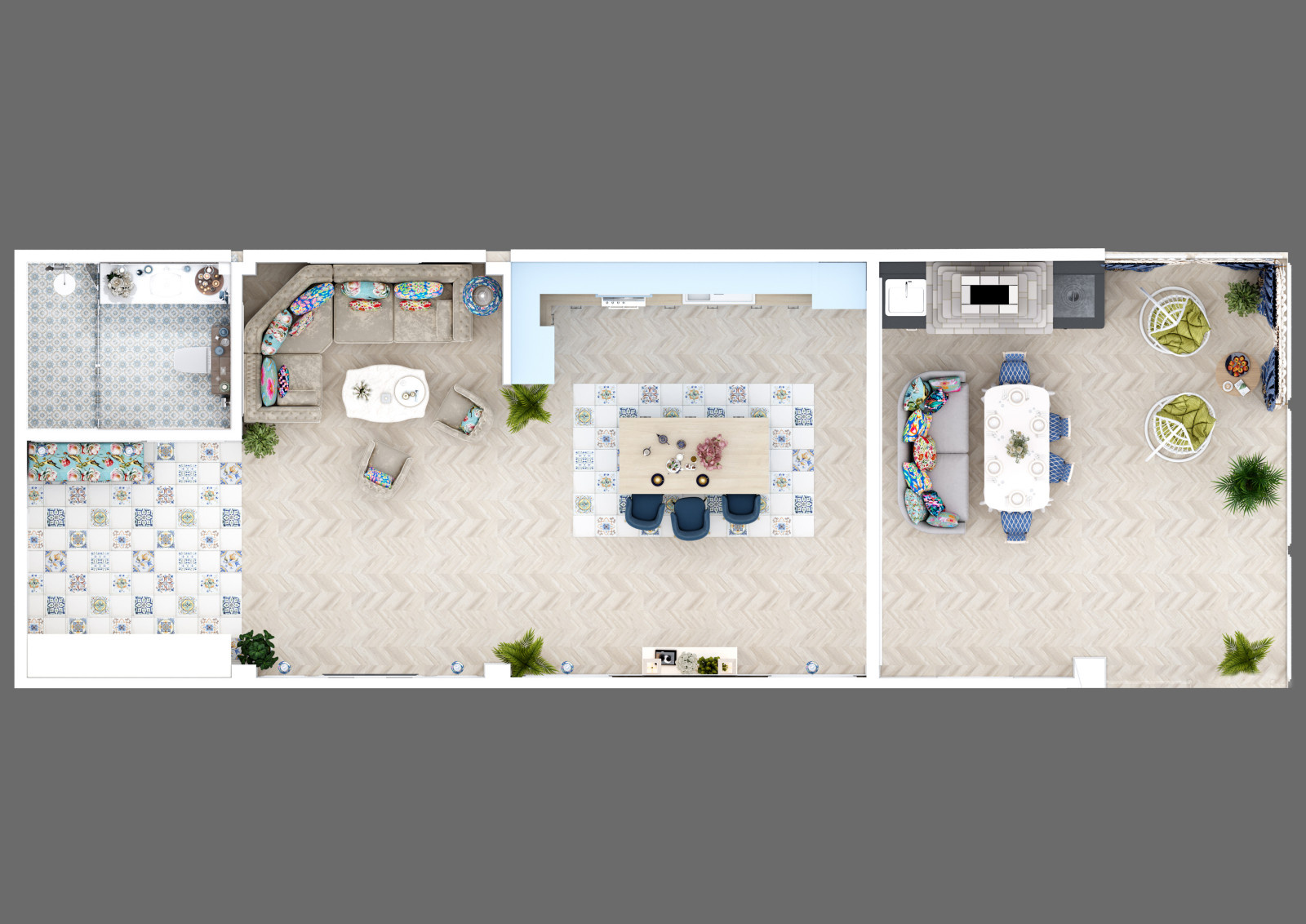 Interior Design in provice style