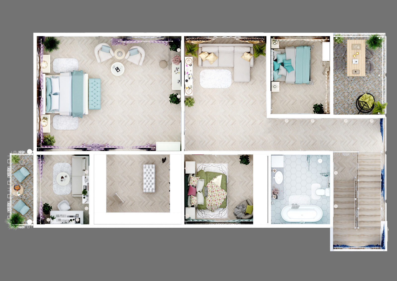 Interior Design in provice style